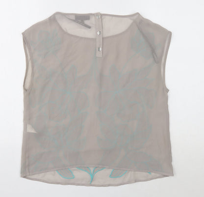 Womens UK Size 12 Warehouse Grey Basic Tank