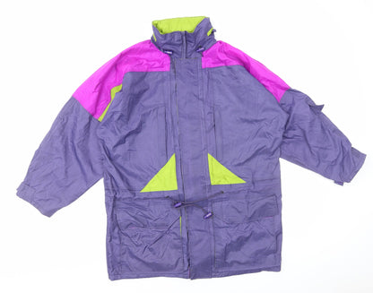 Womens UK Size S Outdoor Scene Multicoloured Rain Coat