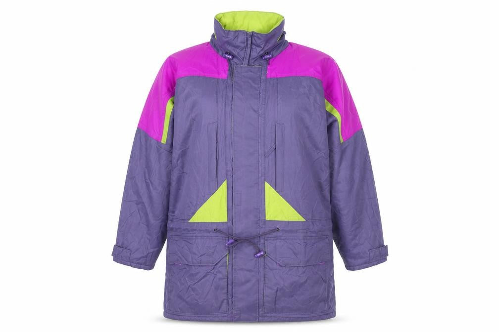 Womens UK Size S Outdoor Scene Multicoloured Rain Coat