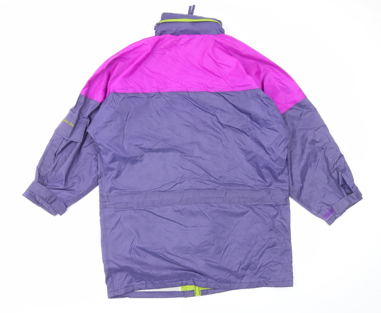 Womens UK Size S Outdoor Scene Multicoloured Rain Coat