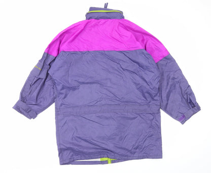 Womens UK Size S Outdoor Scene Multicoloured Rain Coat