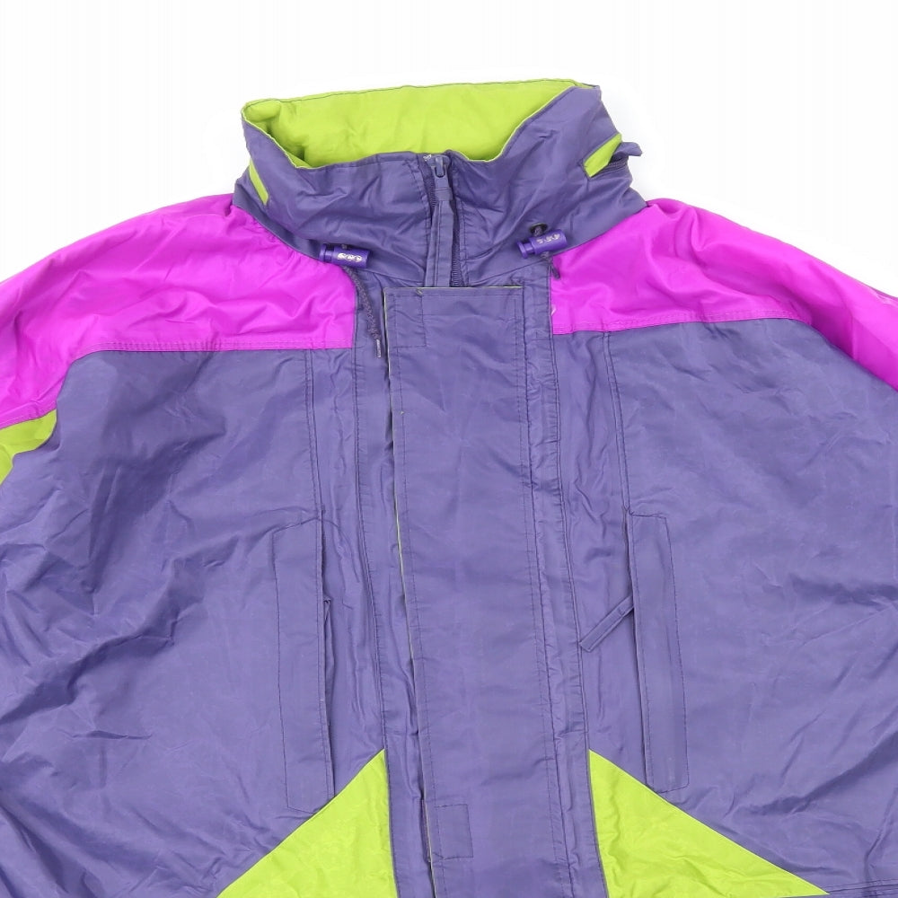 Womens UK Size S Outdoor Scene Multicoloured Rain Coat