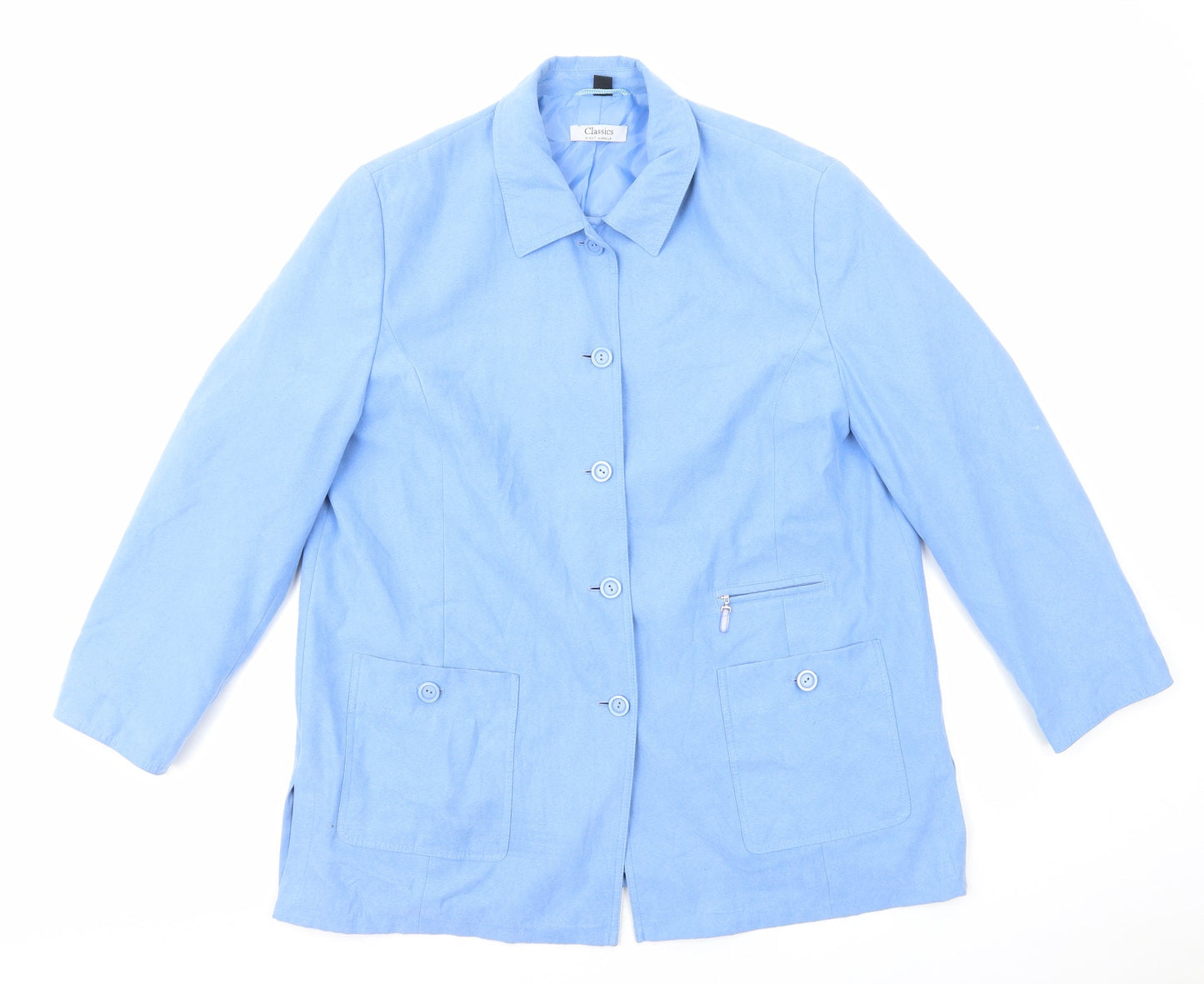 Classics Womens Blue Jacket Size 20 Button