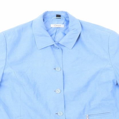 Classics Womens Blue Jacket Size 20 Button