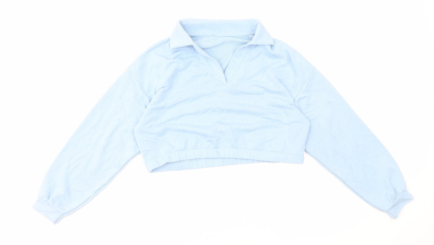 Primark Womens Blue Cotton Pullover Sweatshirt Size M Pullover