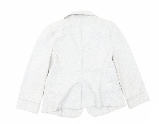 Red Herring Womens Grey Jacket Size 10 Button