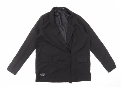 Womens UK Size 10 PRETTYLITTLETHING Black Jacket