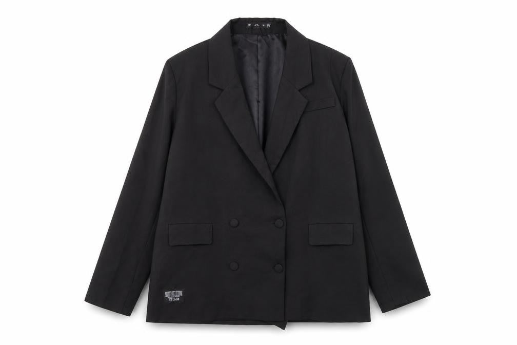 Womens UK Size 10 PRETTYLITTLETHING Black Jacket