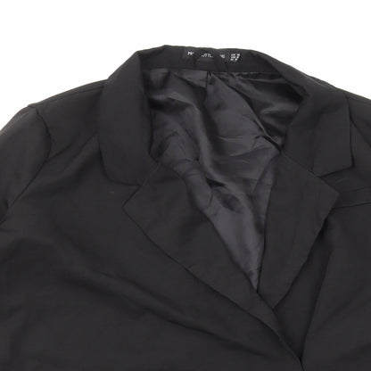 Womens UK Size 10 PRETTYLITTLETHING Black Jacket