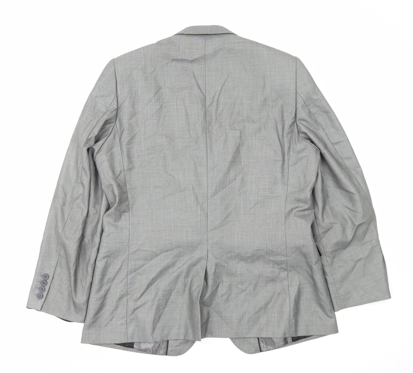 Butle and Webb Mens Grey Polyester Jacket Suit Jacket Size L