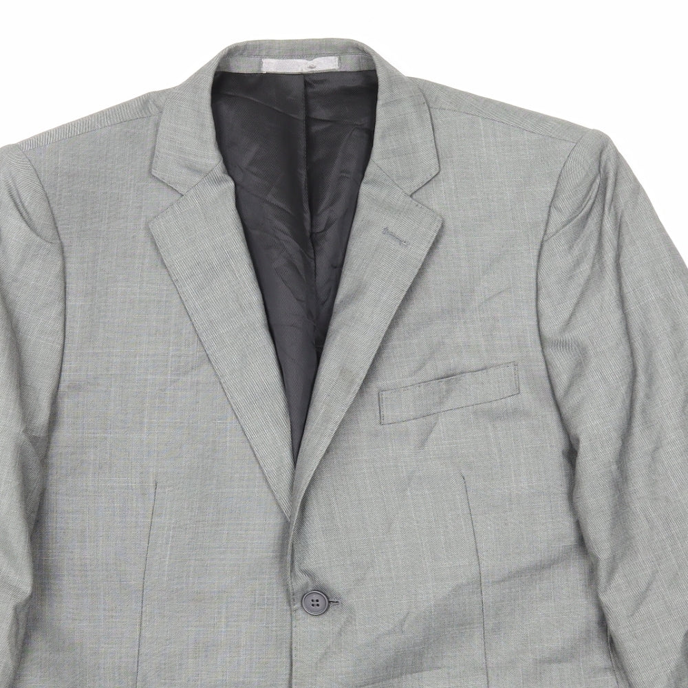 Butle and Webb Mens Grey Polyester Jacket Suit Jacket Size L