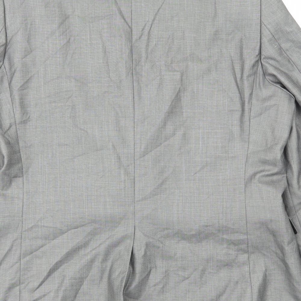 Butle and Webb Mens Grey Polyester Jacket Suit Jacket Size L