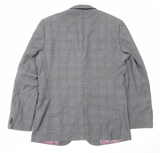 Mens UK Size L Taylor & Wright Regular Grey Suit Jacket