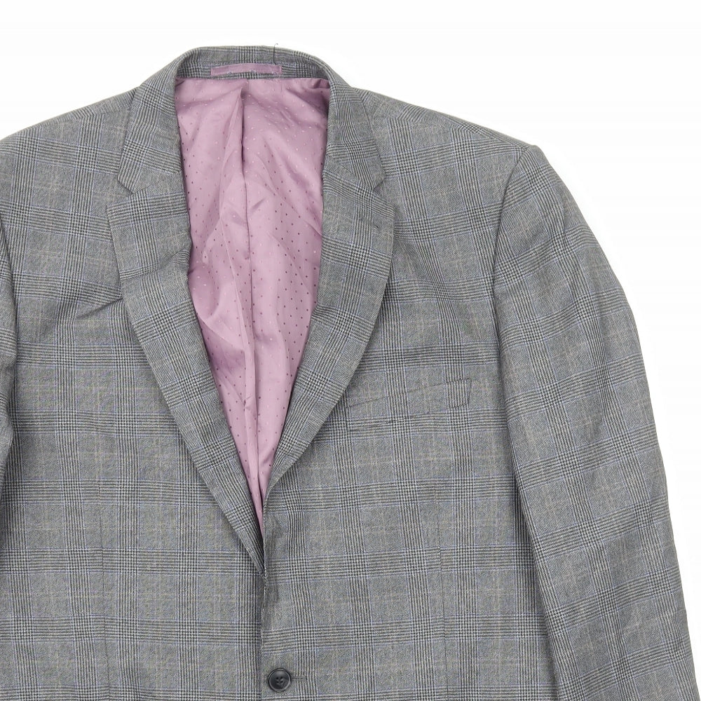 Mens UK Size L Taylor & Wright Regular Grey Suit Jacket
