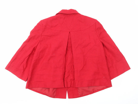 BM Womens Red Jacket Size 18 Button