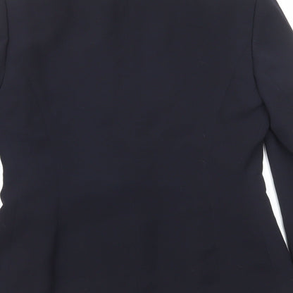 Principles Womens Blue Polyester Jacket Suit Jacket Size 8