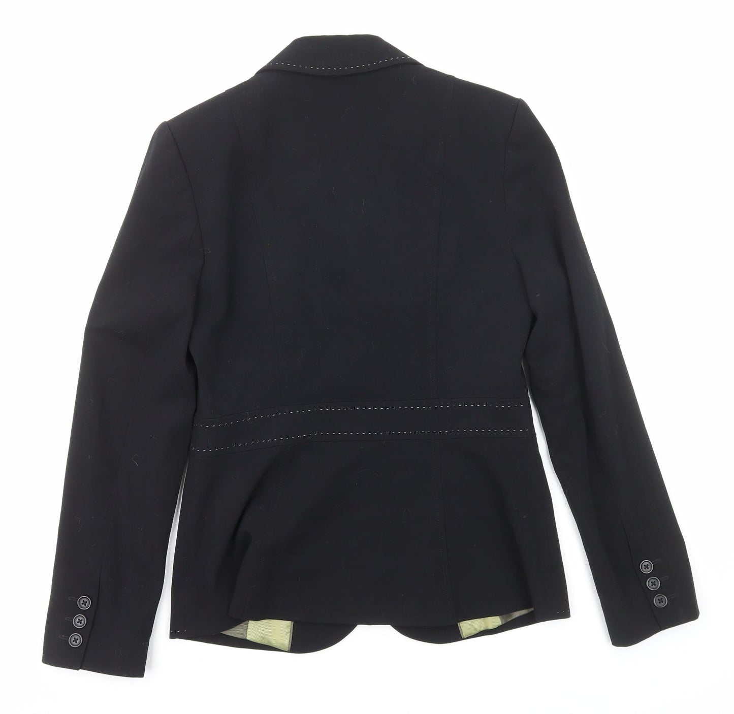 NEXT Womens Black Polyester Jacket Suit Jacket Size 6