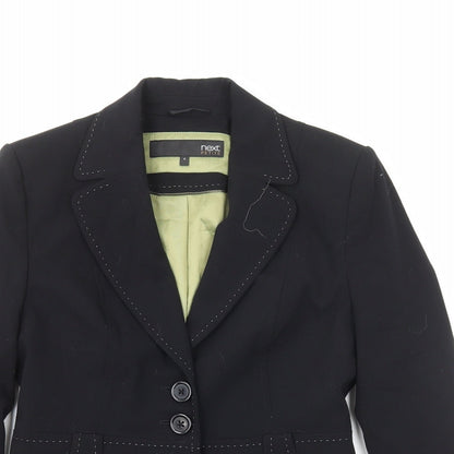 NEXT Womens Black Polyester Jacket Suit Jacket Size 6