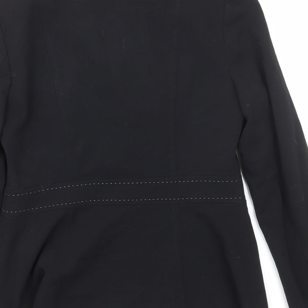 NEXT Womens Black Polyester Jacket Suit Jacket Size 6