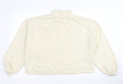 Primark Womens Ivory Cotton Pullover Sweatshirt Size 14 Pullover