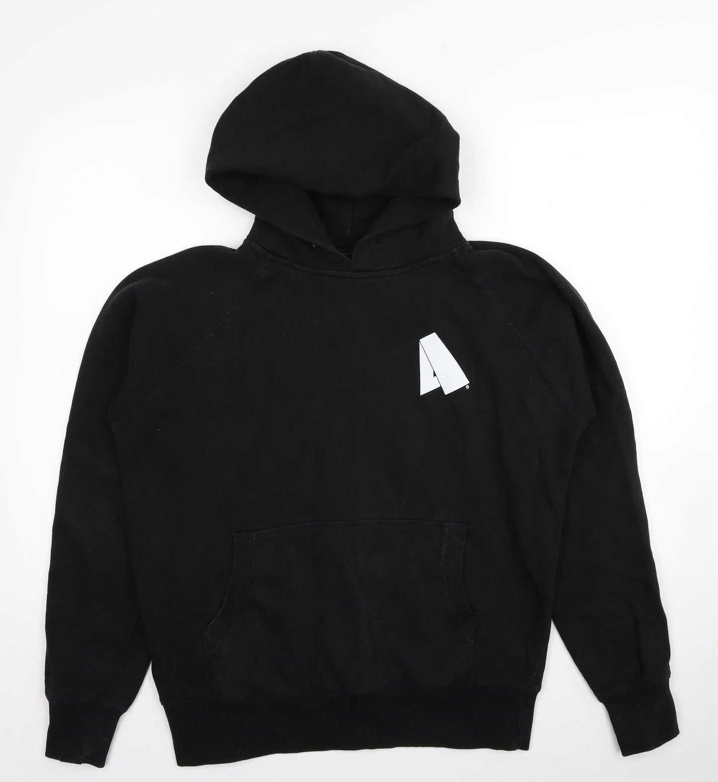 Anti-Adult Womens Black Cotton Pullover Hoodie Size M Pullover - Anti Adult