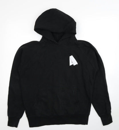 Anti-Adult Womens Black Cotton Pullover Hoodie Size M Pullover - Anti Adult