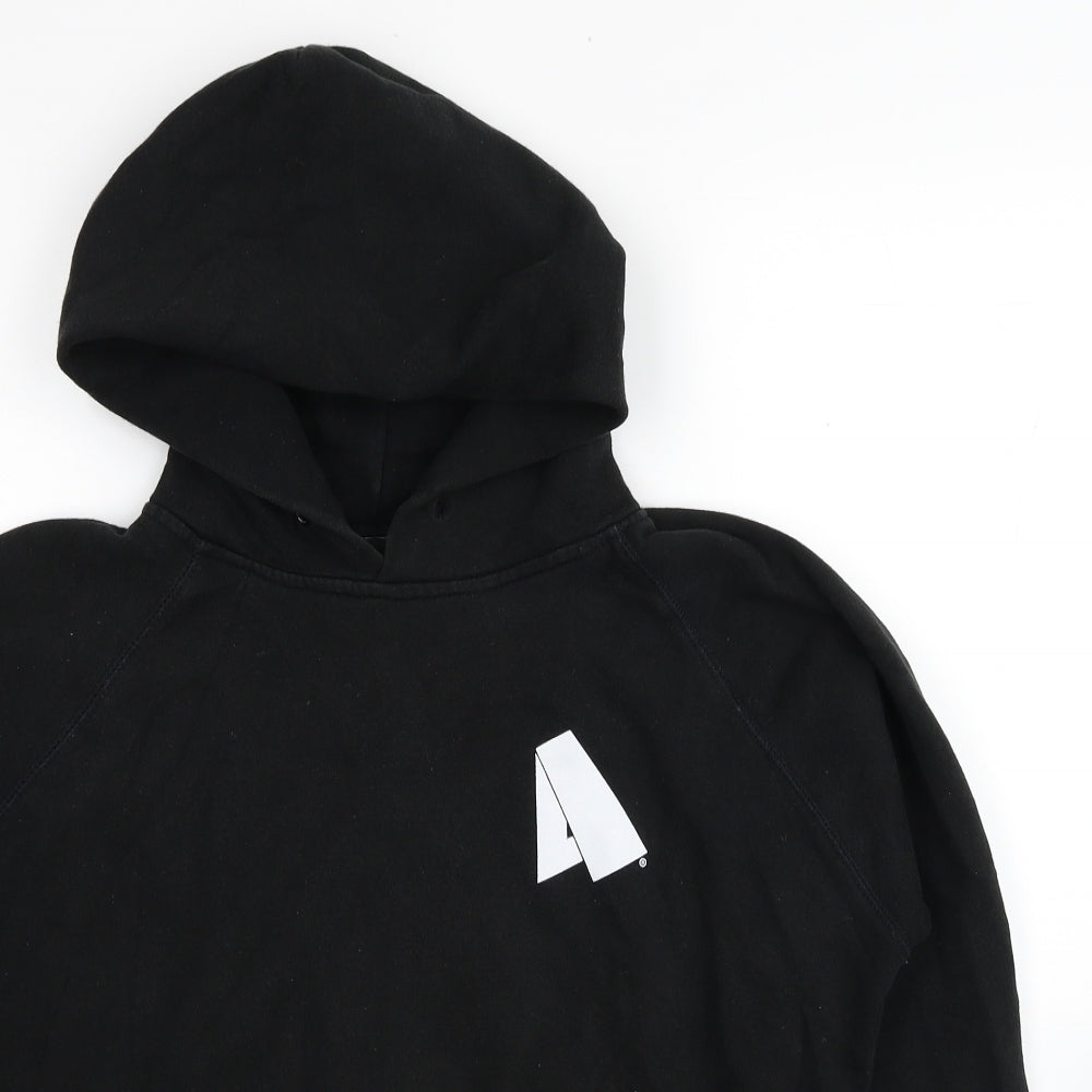 Anti-Adult Womens Black Cotton Pullover Hoodie Size M Pullover - Anti Adult