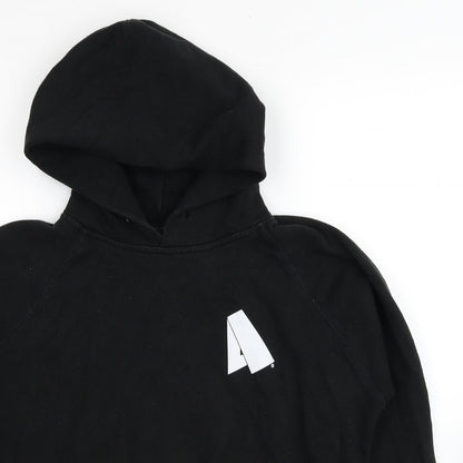 Anti-Adult Womens Black Cotton Pullover Hoodie Size M Pullover - Anti Adult