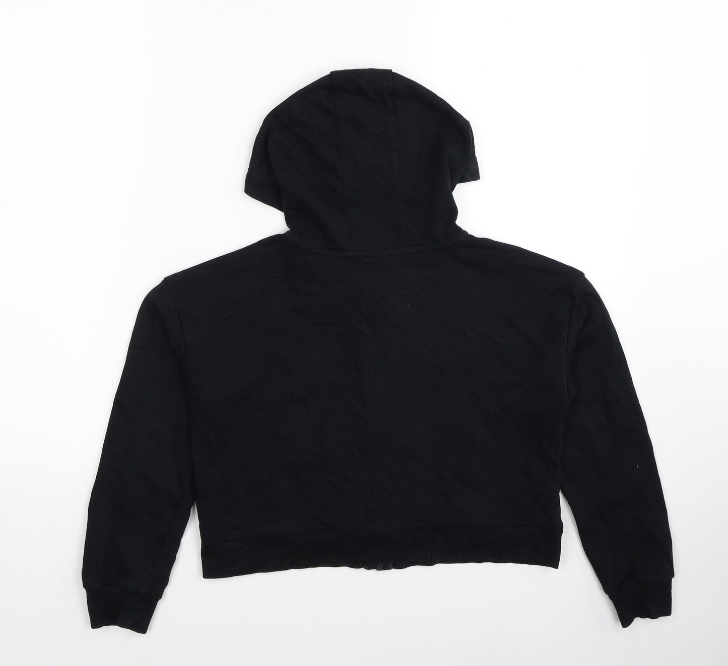 George Boys Black Cotton Full Zip Hoodie Size 9-10 Years Zip