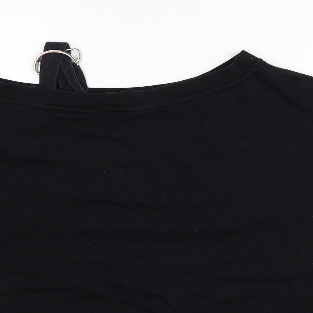 H&M Womens Black Cotton Pullover Sweatshirt Size M Pullover