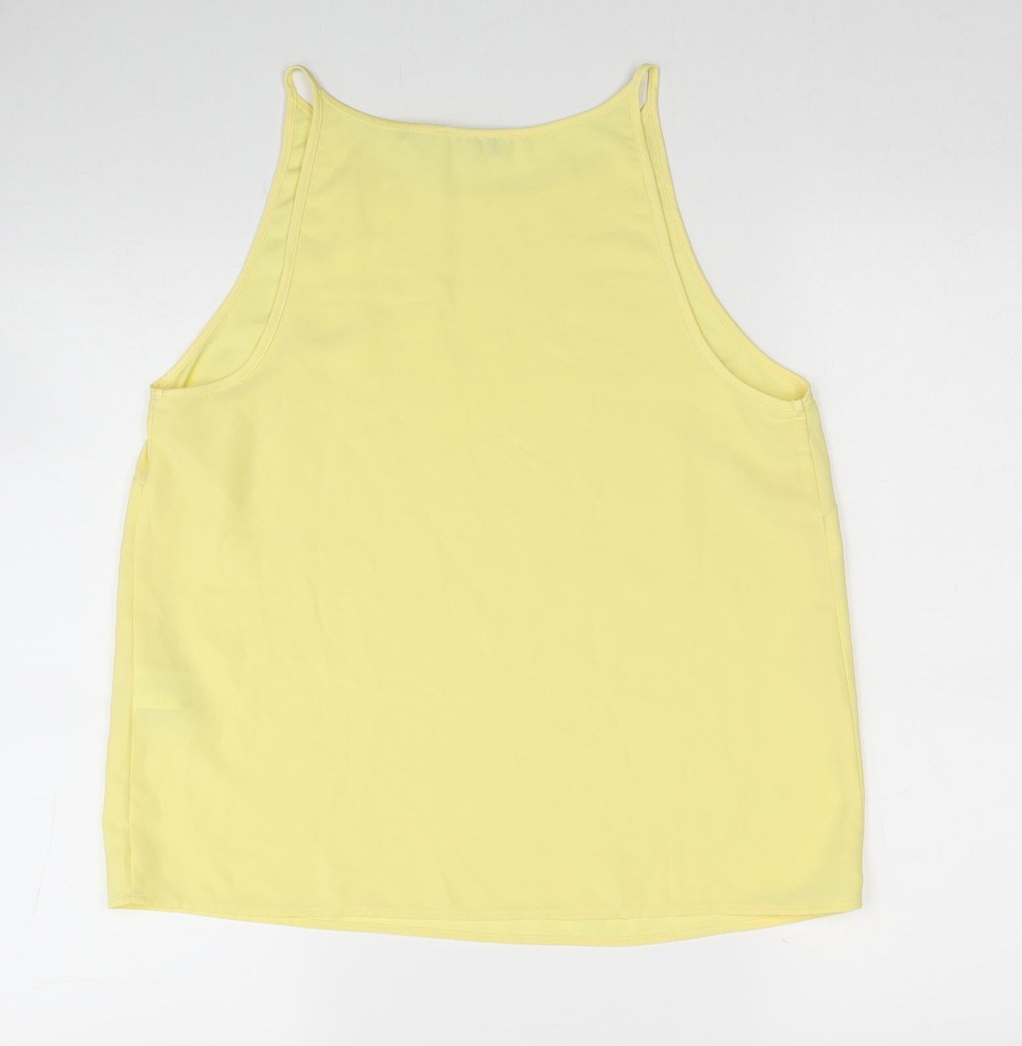 Womens UK Size 12 Warehouse Yellow Basic Tank