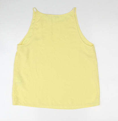 Womens UK Size 12 Warehouse Yellow Basic Tank
