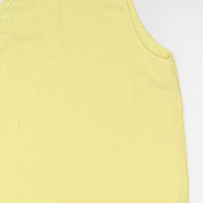 Womens UK Size 12 Warehouse Yellow Basic Tank