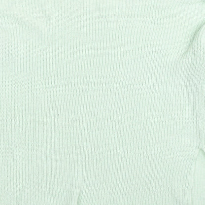 Miss Valley Womens Green Round Neck Acrylic Pullover Jumper Size M