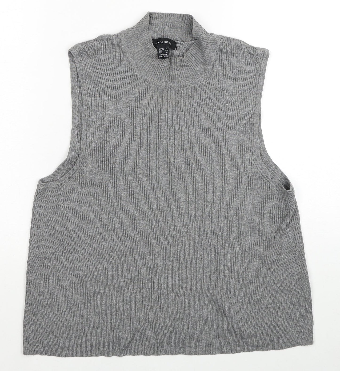 Womens UK Size 16 Atmosphere Grey Vest Jumper