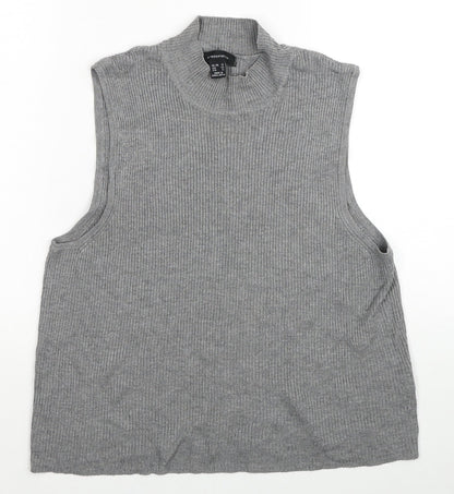 Womens UK Size 16 Atmosphere Grey Vest Jumper