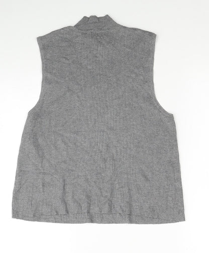 Womens UK Size 16 Atmosphere Grey Vest Jumper