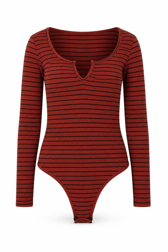 Womens UK Size 8 I SAW IT FIRST One-Piece Brown Bodysuit