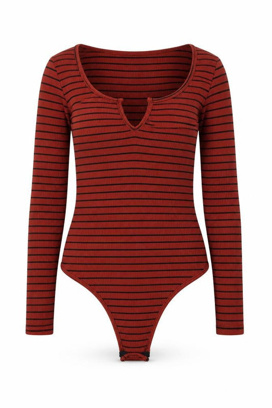 Womens UK Size 8 I SAW IT FIRST One-Piece Brown Bodysuit