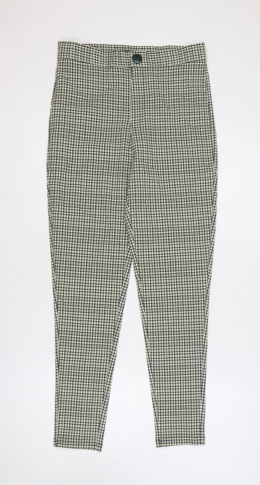 Womens UK Size M Zara Regular Fit  Green Trousers