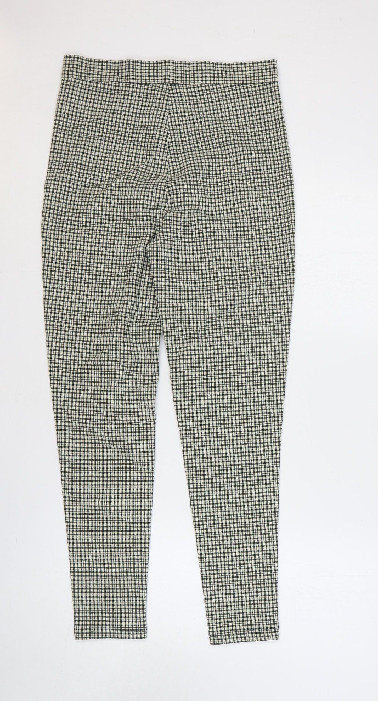 Womens UK Size M Zara Regular Fit  Green Trousers