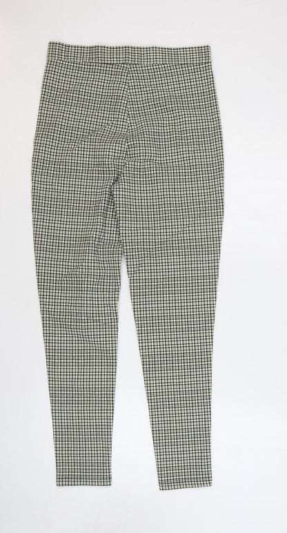 Womens UK Size M Zara Regular Fit  Green Trousers