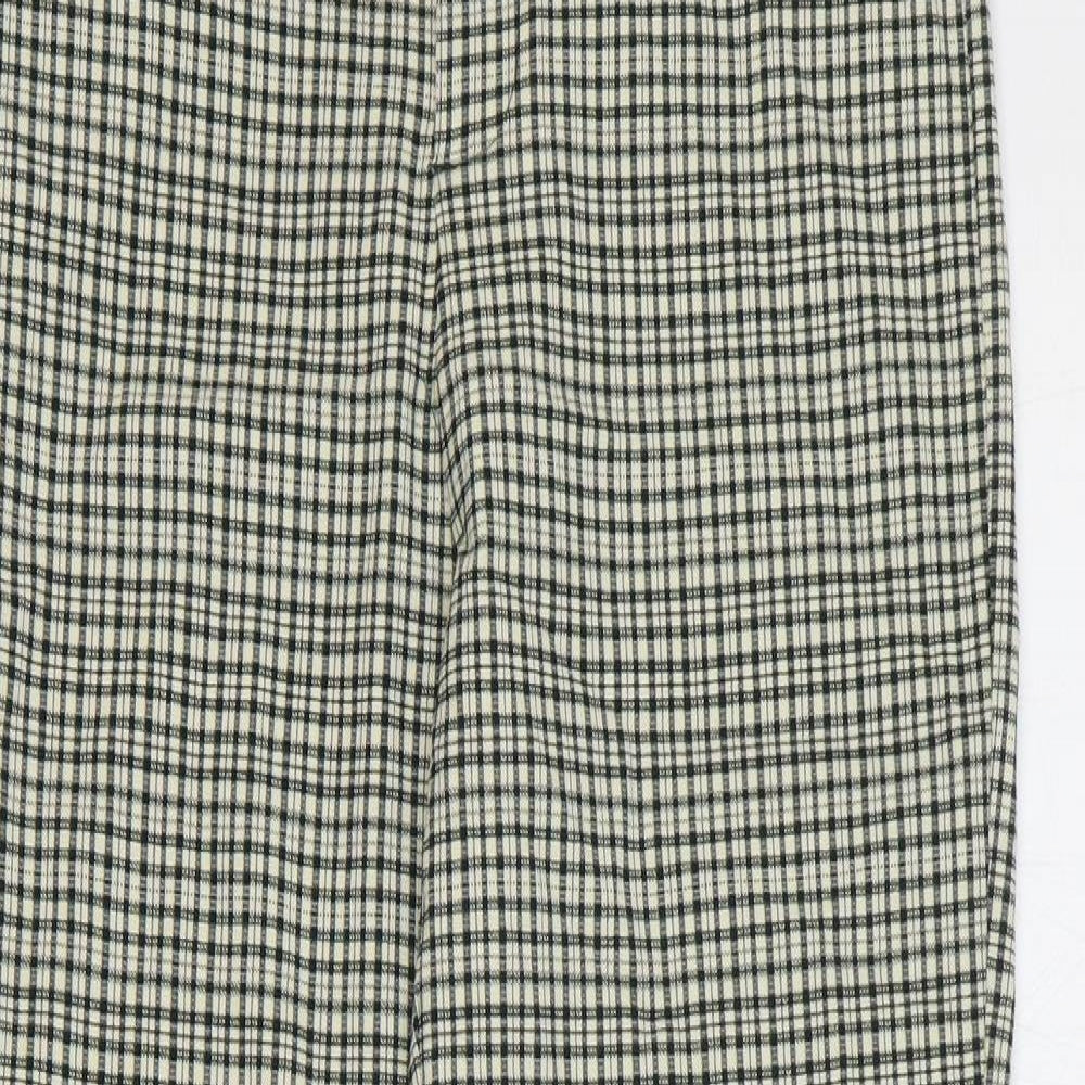 Womens UK Size M Zara Regular Fit  Green Trousers