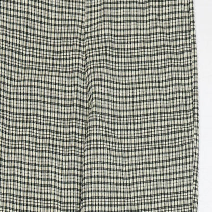 Womens UK Size M Zara Regular Fit  Green Trousers