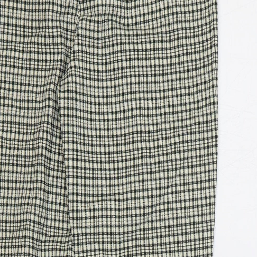 Womens UK Size M Zara Regular Fit  Green Trousers