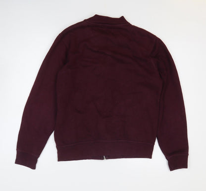 Mens UK Size S Burton Purple Full Zip Sweatshirt
