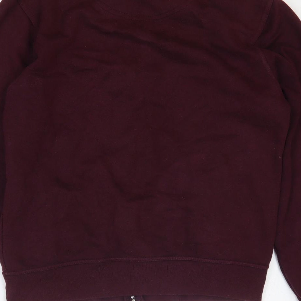 Mens UK Size S Burton Purple Full Zip Sweatshirt
