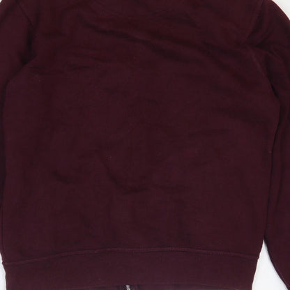 Mens UK Size S Burton Purple Full Zip Sweatshirt