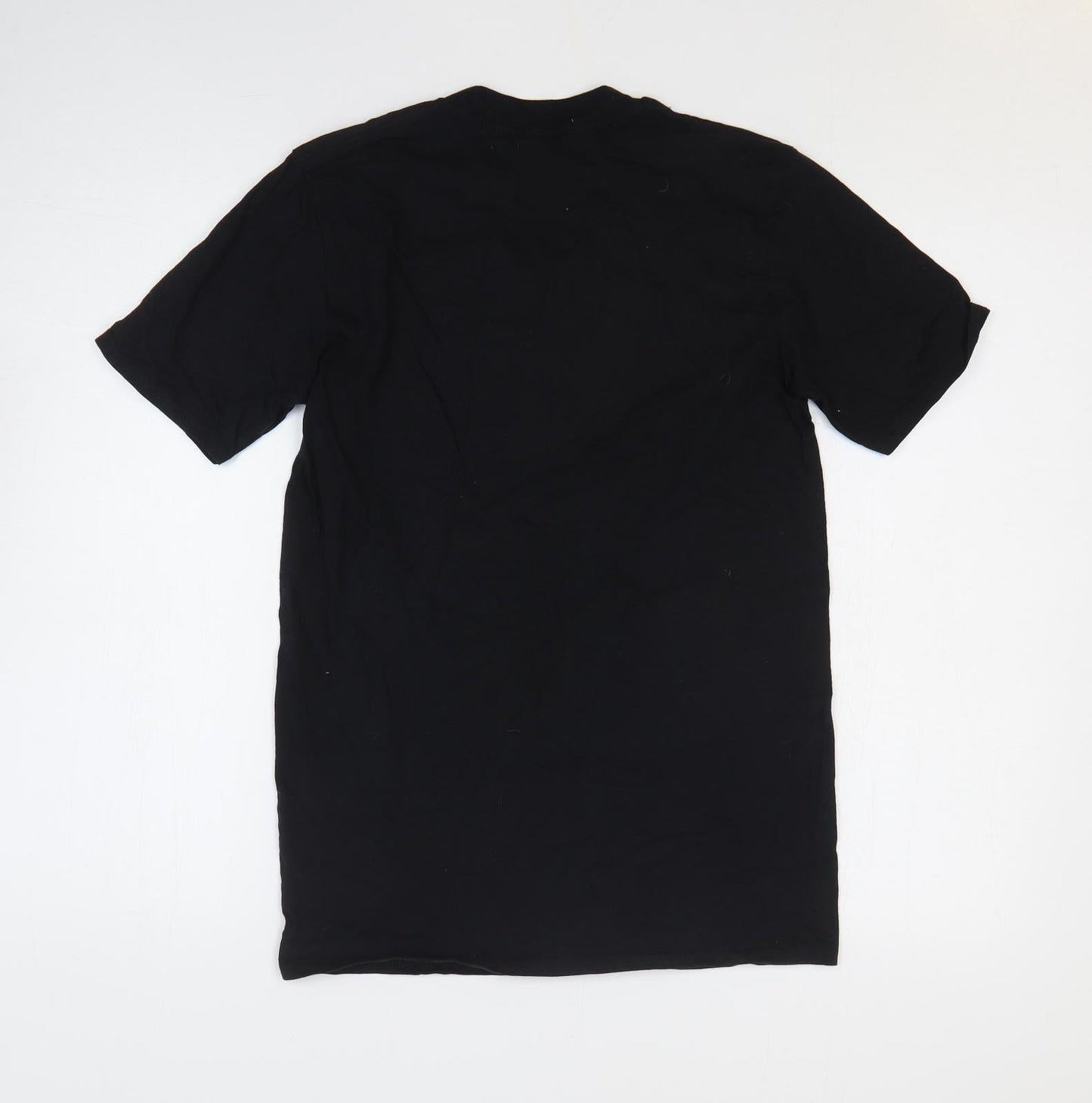 Womens UK Size S Gildan Black Basic T-Shirt
