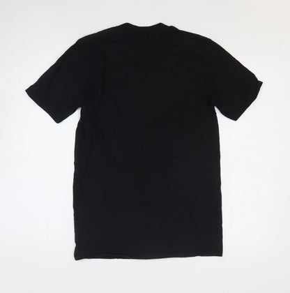 Womens UK Size S Gildan Black Basic T-Shirt
